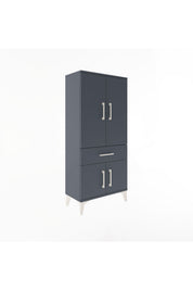 Arges Dolap 2 Raflı Tek Çekmeceli 4 Kapaklı 60x30x134 - S17M110V5A
