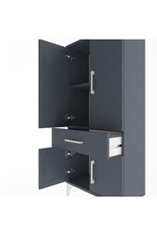 Arges Dolap 2 Raflı Tek Çekmeceli 4 Kapaklı 60x30x134 - S17M110V5A