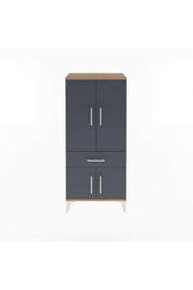 Arges Dolap 2 Raflı Tek Çekmeceli 4 Kapaklı 60x30x134 - S17M110V8A