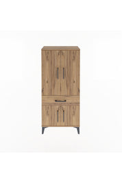 Arges Dolap 2 Raflı Tek Çekmeceli 4 Kapaklı 60x30x134 - S17M110V9A