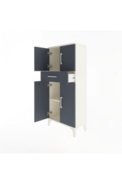 Arges Dolap 2 Raflı Tek Çekmeceli 4 Kapaklı 60x30x134 - S17M111V2A