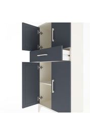 Arges Dolap 2 Raflı Tek Çekmeceli 4 Kapaklı 60x30x134 - S17M111V2A