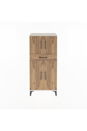 Arges Dolap 2 Raflı Tek Çekmeceli 4 Kapaklı 60x30x134 - S17M111V3A