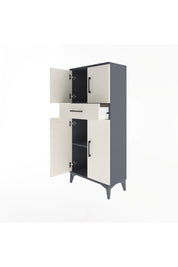 Arges Dolap 2 Raflı Tek Çekmeceli 4 Kapaklı 60x30x134 - S17M111V4A