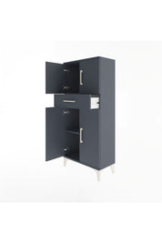 Arges Dolap 2 Raflı Tek Çekmeceli 4 Kapaklı 60x30x134 - S17M111V5A