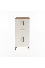 Arges Dolap 2 Raflı Tek Çekmeceli 4 Kapaklı 60x30x134 - S17M111V7A