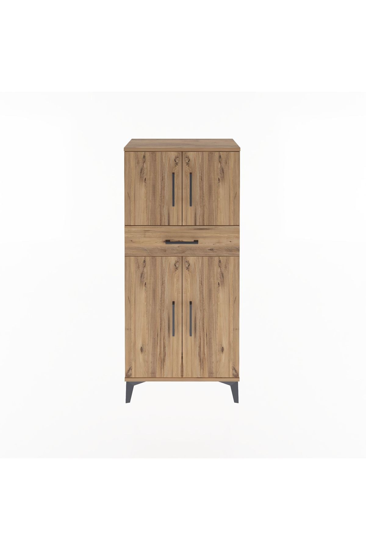 Arges Dolap 2 Raflı Tek Çekmeceli 4 Kapaklı 60x30x134 - S17M111V9A