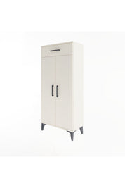 Arges Dolap 2 Raflı Tek Çekmeceli 2 Kapaklı 60x30x134 - S17M112V1A