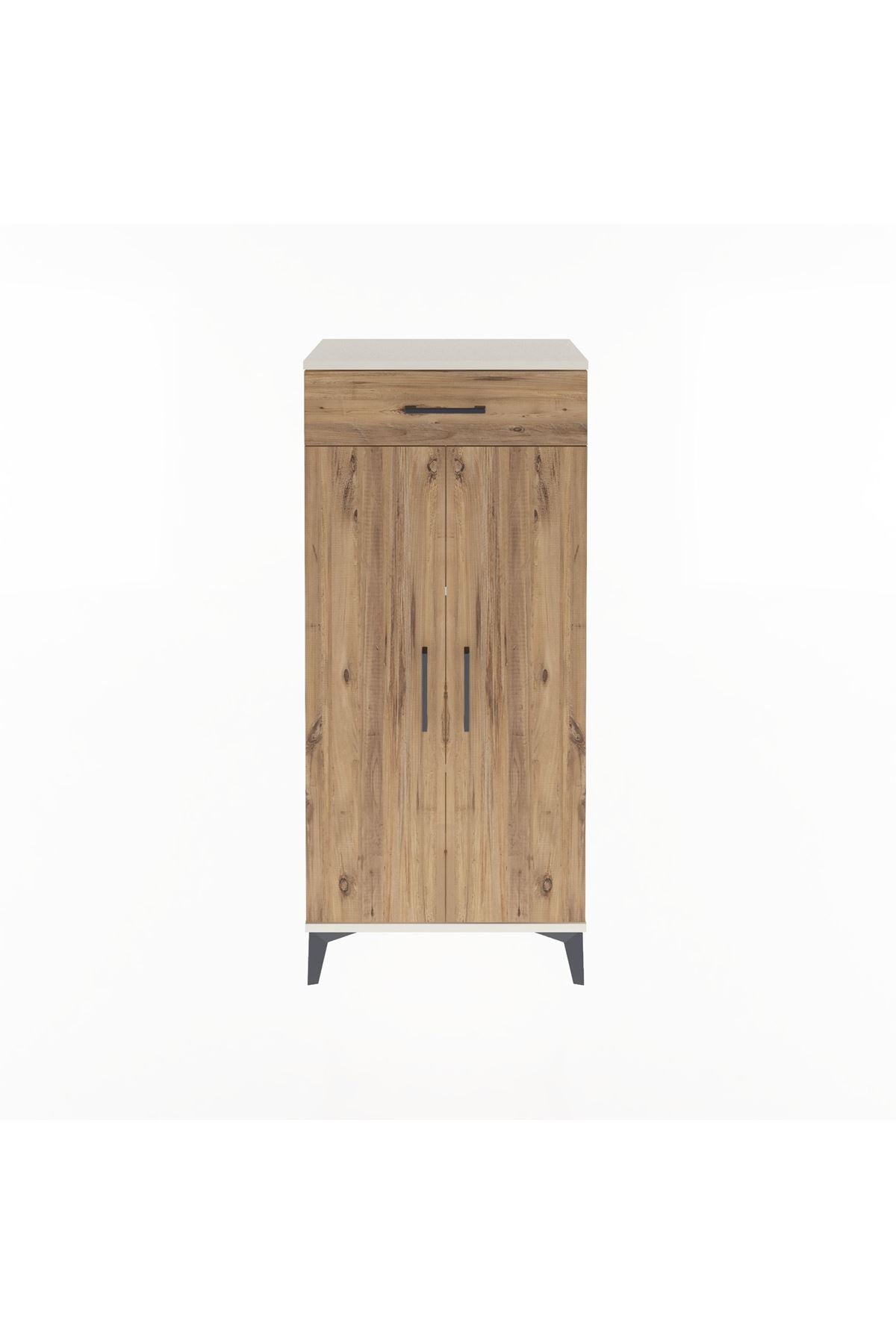 Arges Dolap 2 Raflı Tek Çekmeceli 2 Kapaklı 60x30x134 - S17M112V3A