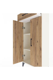 Arges Dolap 2 Raflı Tek Çekmeceli 2 Kapaklı 60x30x134 - S17M112V3A