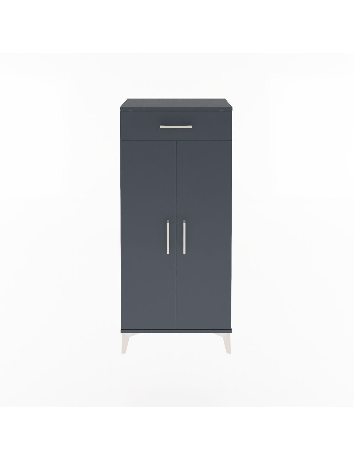 Arges Dolap 2 Raflı Tek Çekmeceli 2 Kapaklı 60x30x134 - S17M112V5A
