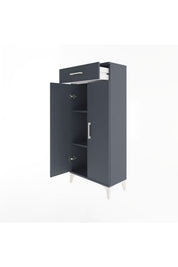 Arges Dolap 2 Raflı Tek Çekmeceli 2 Kapaklı 60x30x134 - S17M112V5A