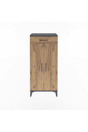 Arges Dolap 2 Raflı Tek Çekmeceli 2 Kapaklı 60x30x134 - S17M112V6A
