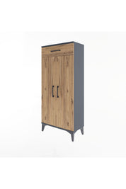 Arges Dolap 2 Raflı Tek Çekmeceli 2 Kapaklı 60x30x134 - S17M112V6A