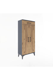 Arges Dolap 2 Raflı Tek Çekmeceli 2 Kapaklı 60x30x134 - S17M112V6A