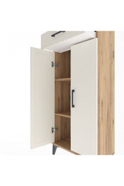 Arges Dolap 2 Raflı Tek Çekmeceli 2 Kapaklı 60x30x134 - S17M112V7A