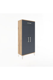 Arges Dolap 2 Raflı Tek Çekmeceli 2 Kapaklı 60x30x134 - S17M112V8A