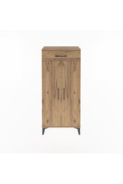 Arges Dolap 2 Raflı Tek Çekmeceli 2 Kapaklı 60x30x134 - S17M112V9A