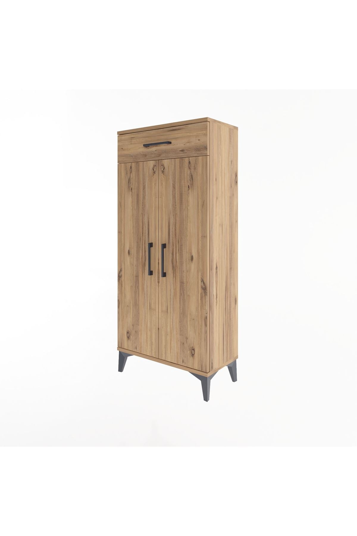 Arges Dolap 2 Raflı Tek Çekmeceli 2 Kapaklı 60x30x134 - S17M112V9A