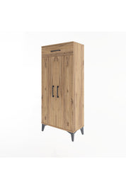 Arges Dolap 2 Raflı Tek Çekmeceli 2 Kapaklı 60x30x134 - S17M112V9A
