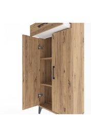 Arges Dolap 2 Raflı Tek Çekmeceli 2 Kapaklı 60x30x134 - S17M112V9A
