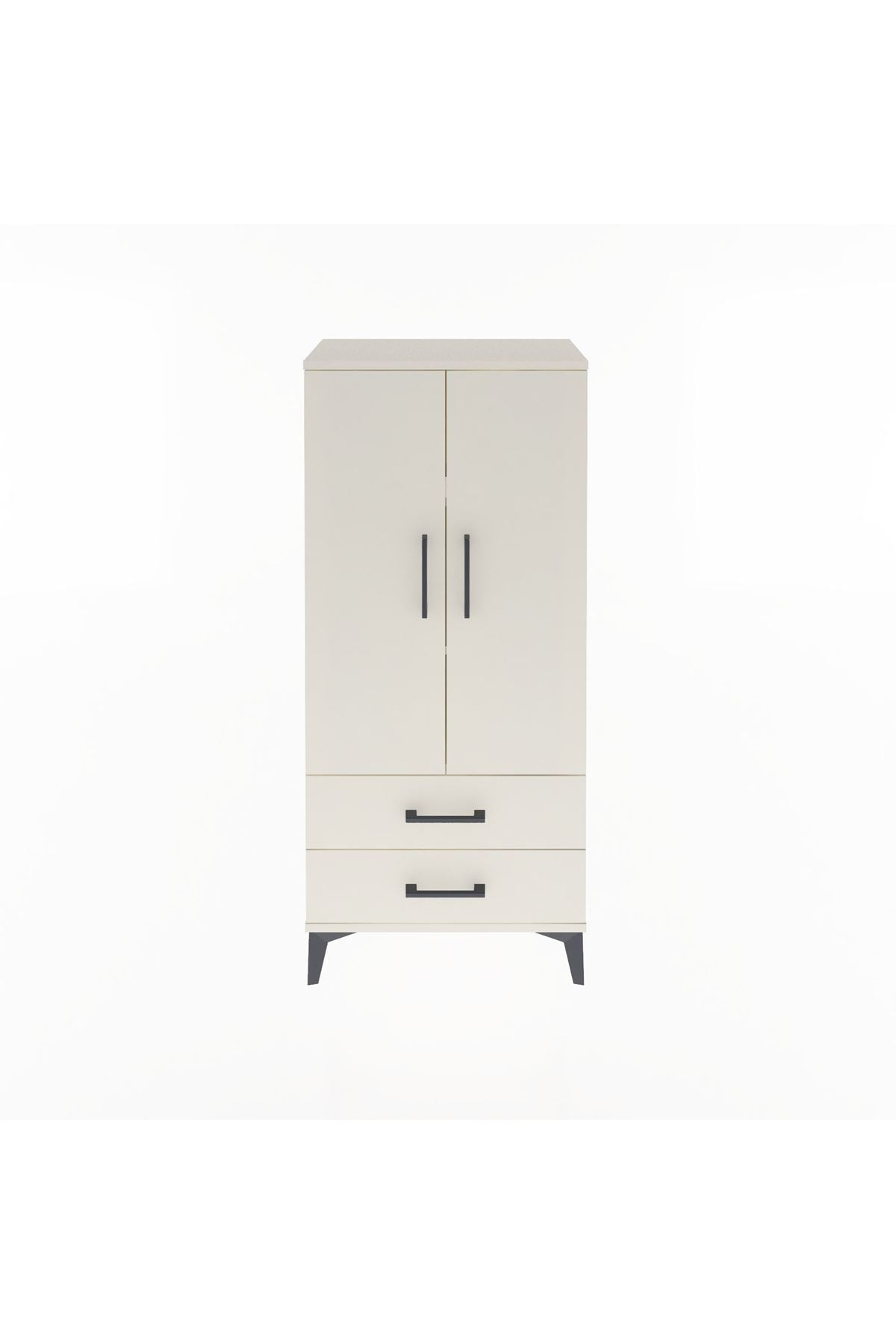 Arges Dolap 3 Raflı 2 Çekmeceli 2 Kapaklı 60x30x134 - S17M113V1A