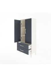 Arges Dolap 3 Raflı 2 Çekmeceli 2 Kapaklı 60x30x134 - S17M113V2A