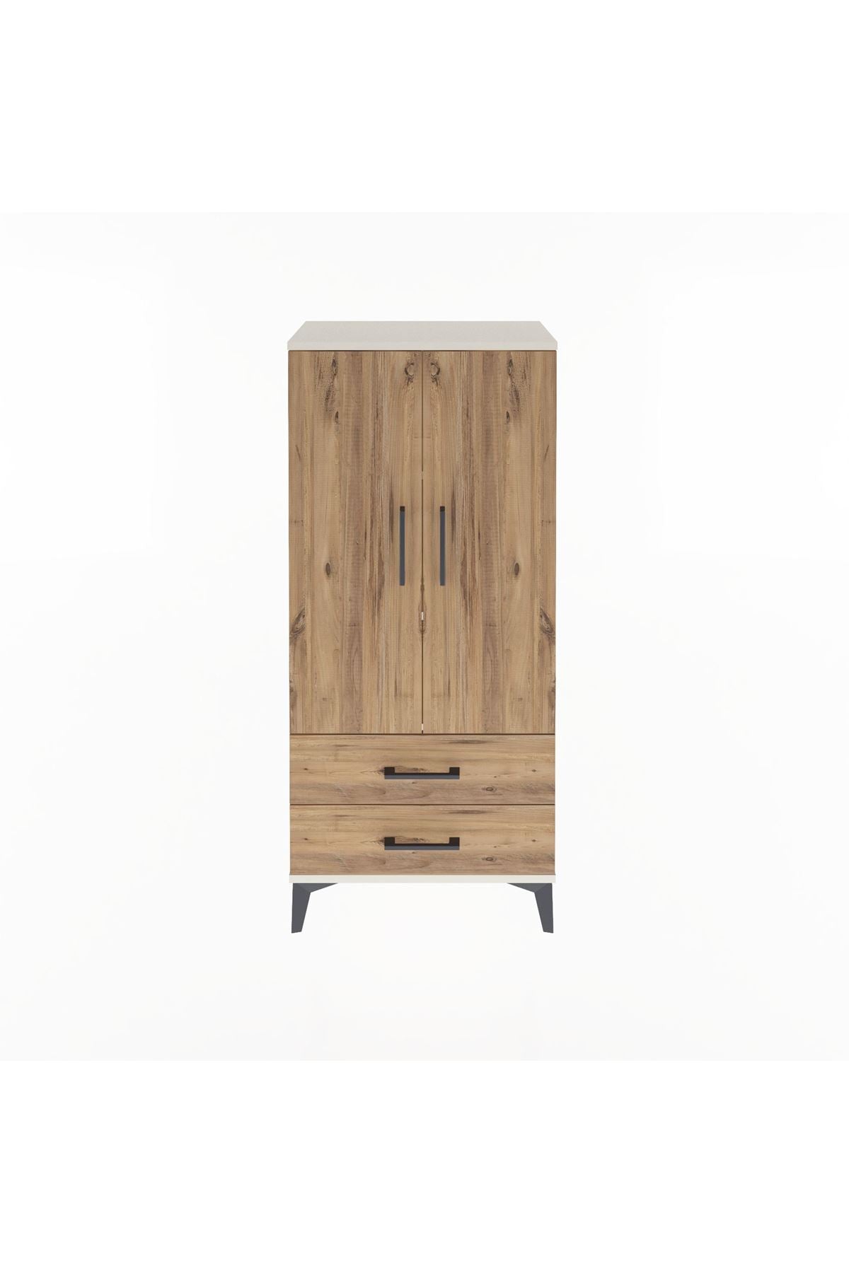 Arges Dolap 3 Raflı 2 Çekmeceli 2 Kapaklı 60x30x134 - S17M113V3A
