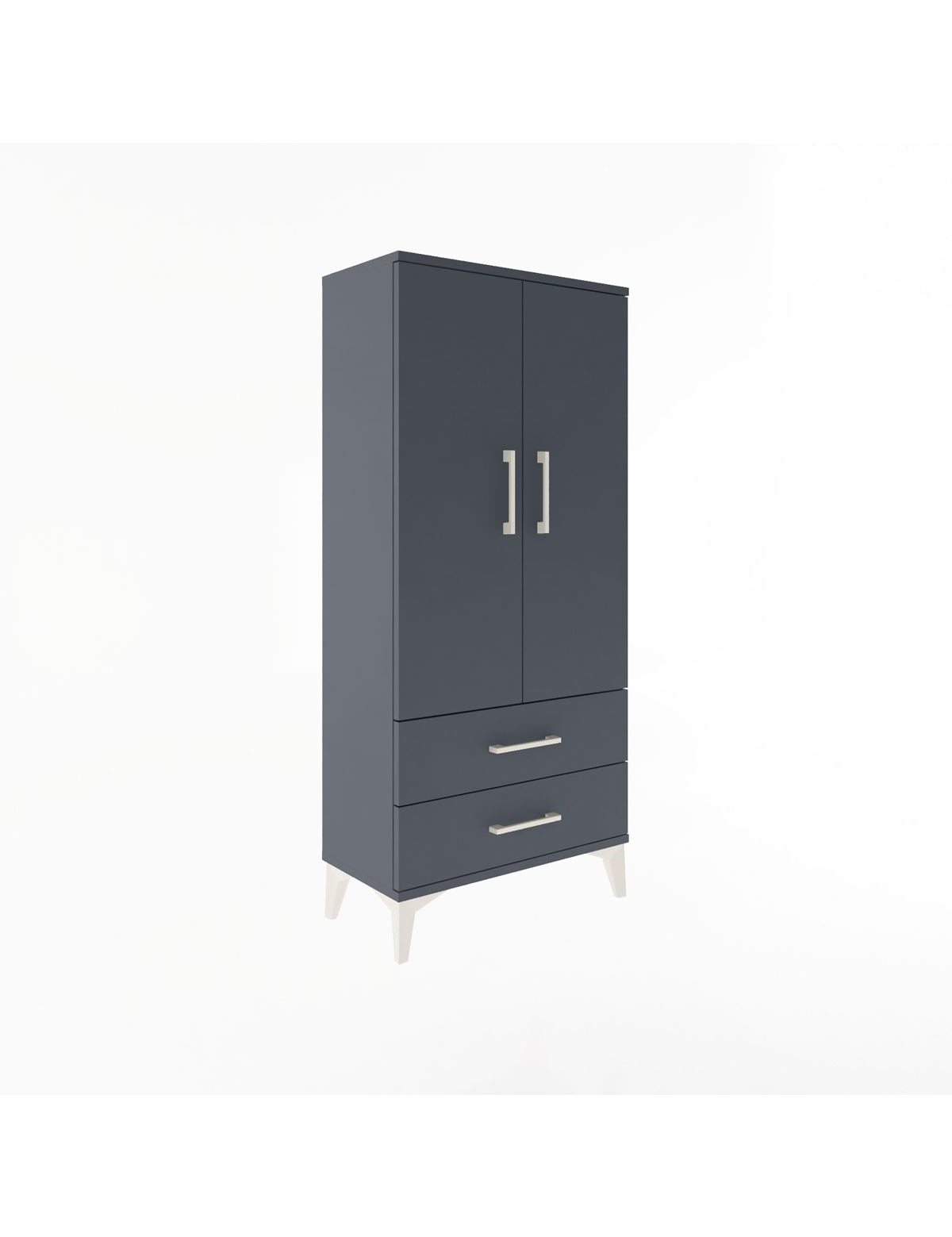 Arges Dolap 3 Raflı 2 Çekmeceli 2 Kapaklı 60x30x134 - S17M113V5A