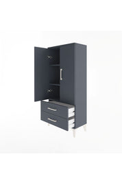 Arges Dolap 3 Raflı 2 Çekmeceli 2 Kapaklı 60x30x134 - S17M113V5A