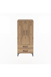 Arges Dolap 3 Raflı 2 Çekmeceli 2 Kapaklı 60x30x134 - S17M113V9A