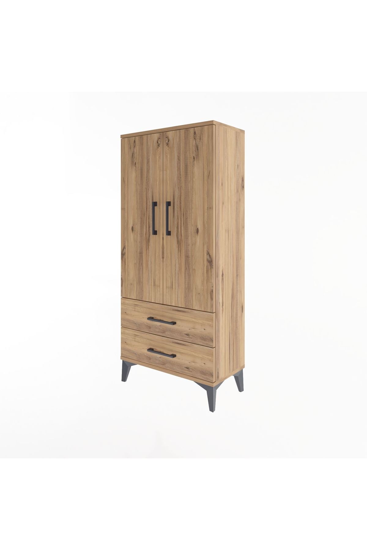 Arges Dolap 3 Raflı 2 Çekmeceli 2 Kapaklı 60x30x134 - S17M113V9A