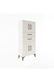 Arges Dolap Tek Raflı 2 Çekmeceli 4 Kapaklı 60x30x134 - S17M114V1A