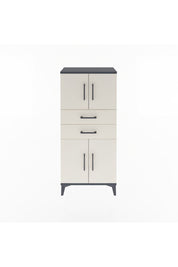 Arges Dolap Tek Raflı 2 Çekmeceli 4 Kapaklı 60x30x134 - S17M114V4A