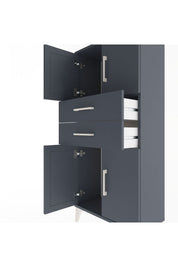 Arges Dolap Tek Raflı 2 Çekmeceli 4 Kapaklı 60x30x134 - S17M114V5A