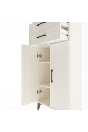 Arges Dolap 2 Raflı 2 Çekmeceli 2 Kapaklı 60x30x134 - S17M115V1A