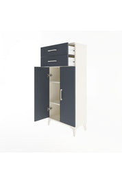 Arges Dolap 2 Raflı 2 Çekmeceli 2 Kapaklı 60x30x134 - S17M115V2A