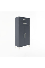 Arges Dolap 2 Raflı 2 Çekmeceli 2 Kapaklı 60x30x134 - S17M115V5A
