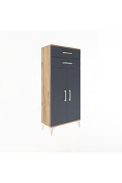 Arges Dolap 2 Raflı 2 Çekmeceli 2 Kapaklı 60x30x134 - S17M115V8A