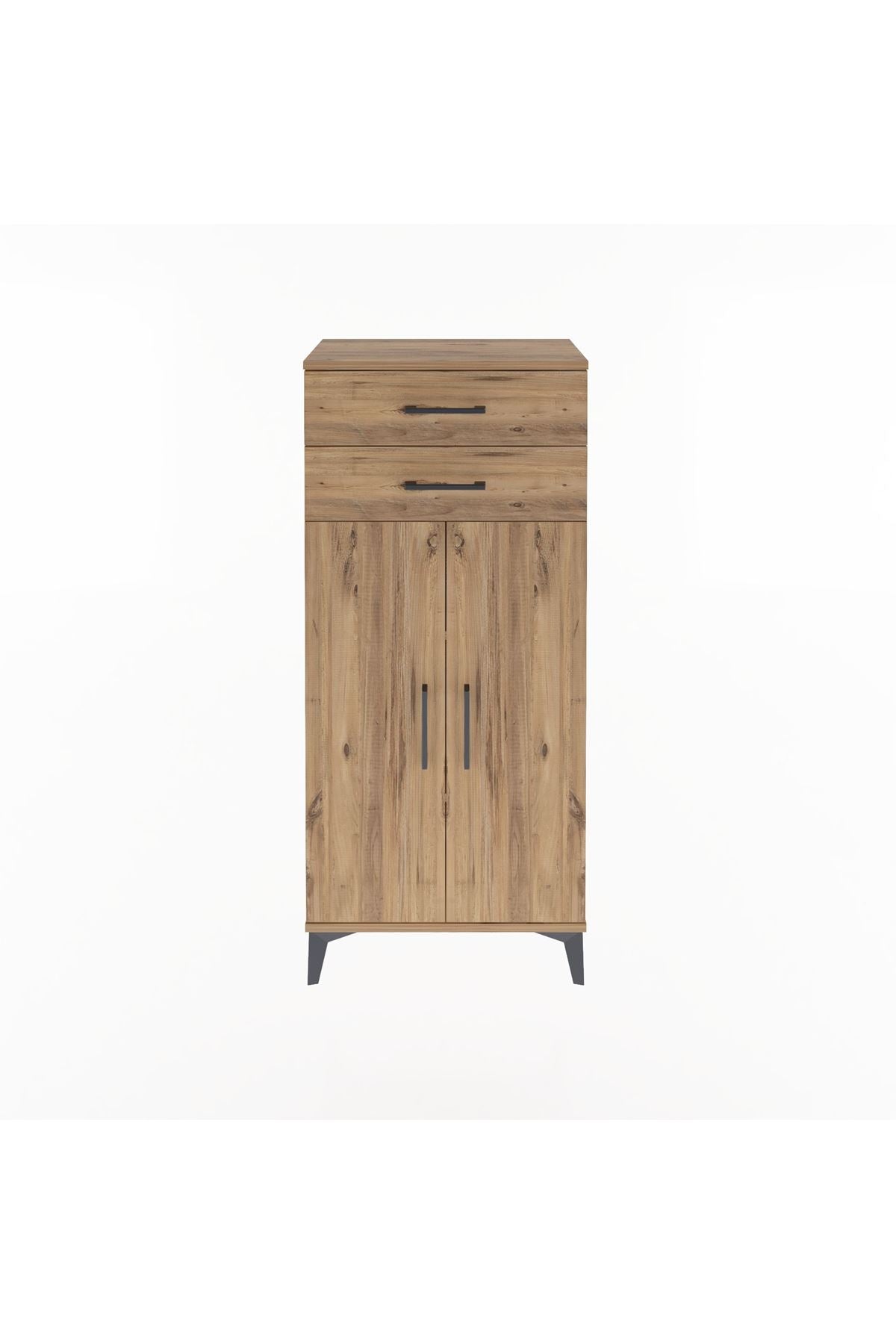 Arges Dolap 2 Raflı 2 Çekmeceli 2 Kapaklı 60x30x134 - S17M115V9A