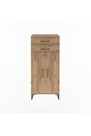 Arges Dolap 2 Raflı 2 Çekmeceli 2 Kapaklı 60x30x134 - S17M115V9A