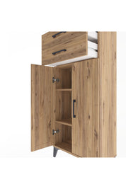 Arges Dolap 2 Raflı 2 Çekmeceli 2 Kapaklı 60x30x134 - S17M115V9A