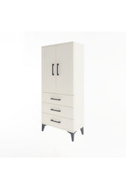 Arges Dolap 3 Raflı 3 Çekmeceli 2 Kapaklı 60x30x134 - S17M116V1A