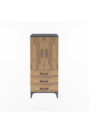 Arges Dolap 3 Raflı 3 Çekmeceli 2 Kapaklı 60x30x134 - S17M116V6A