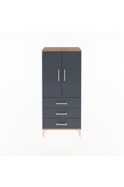 Arges Dolap 3 Raflı 3 Çekmeceli 2 Kapaklı 60x30x134 - S17M116V8A