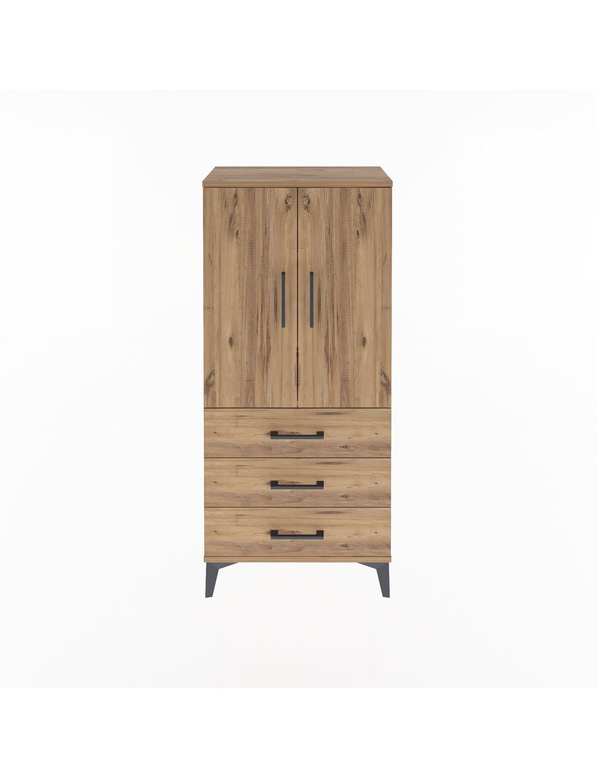 Arges Dolap 3 Raflı 3 Çekmeceli 2 Kapaklı 60x30x134 - S17M116V9A