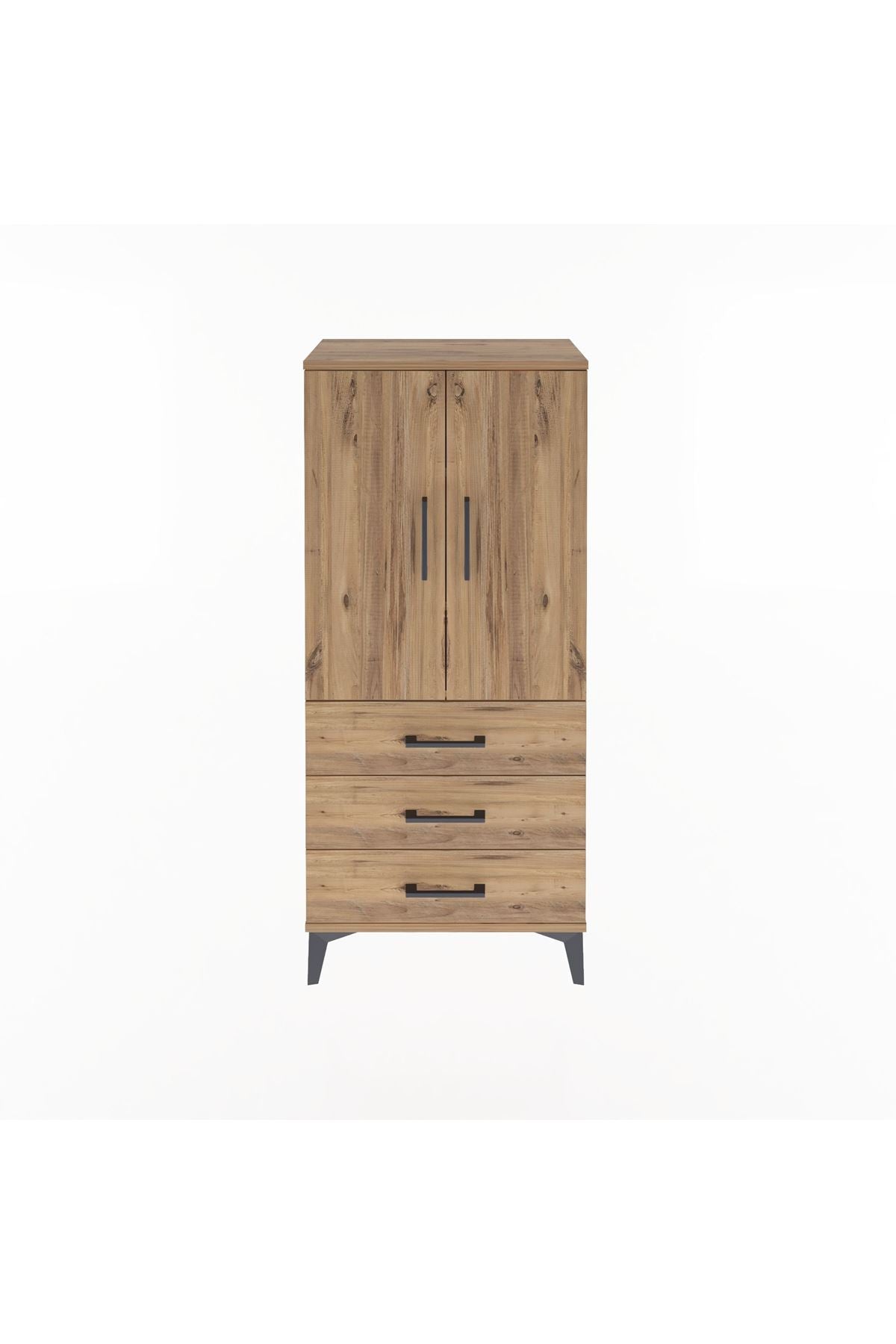 Arges Dolap 3 Raflı 3 Çekmeceli 2 Kapaklı 60x30x134 - S17M116V9A