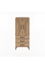 Arges Dolap 3 Raflı 3 Çekmeceli 2 Kapaklı 60x30x134