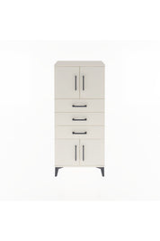 Arges Dolap Tek Raflı 3 Çekmeceli 4 Kapaklı 60x30x134 - S17M117V1A
