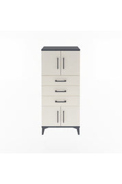 Arges Dolap Tek Raflı 3 Çekmeceli 4 Kapaklı 60x30x134 - S17M117V4A